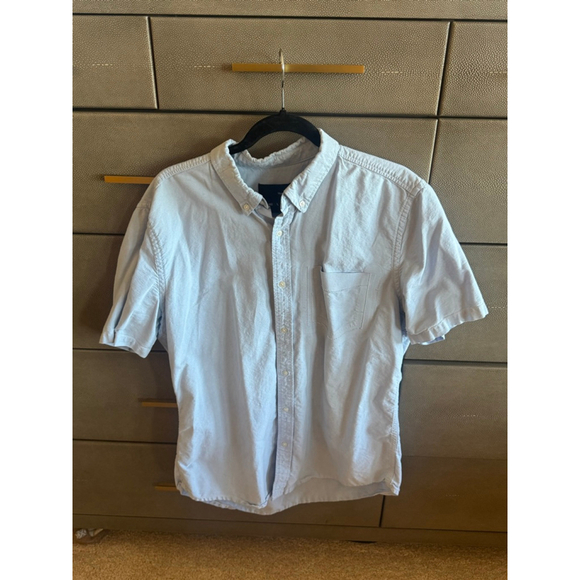 Hurley Other - Hurley Light Blue Button Down Short Sleeve Shirt Large